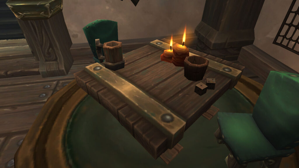 WoW table in the tavern